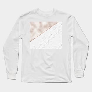 Monaco rose gold marble Long Sleeve T-Shirt